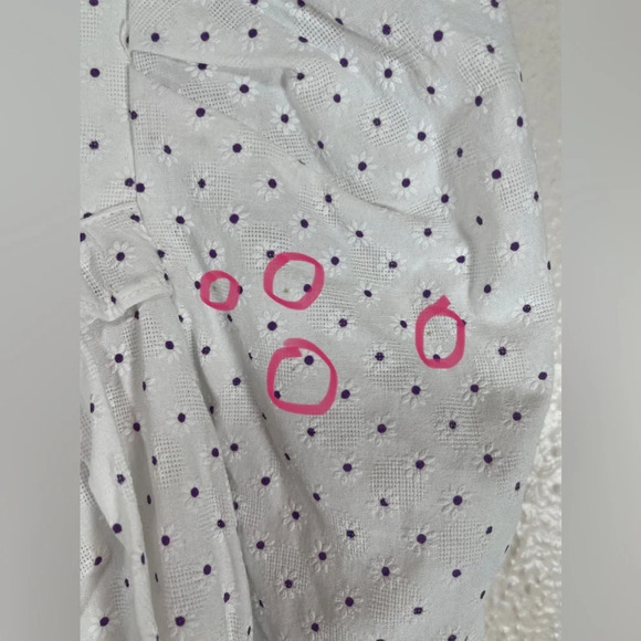 Revolve Majorelle Vivien Floral Blouse Top in White Women’s Large Spring Summer - Picture 6 of 16